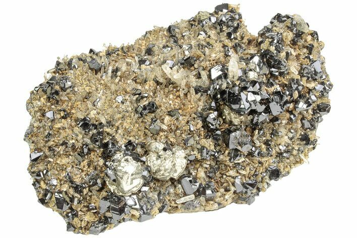 Lustrous Cassiterite Crystals On Quartz - Viloco Mine, Bolivia #209603